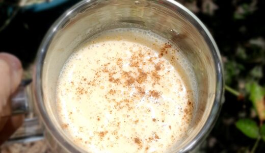 Busy Friday. mango amazake lassi.