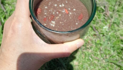 　Recipe:Amazake Smoothie with　　　　　　　　                                                Banana and Medicinal Mushrooms